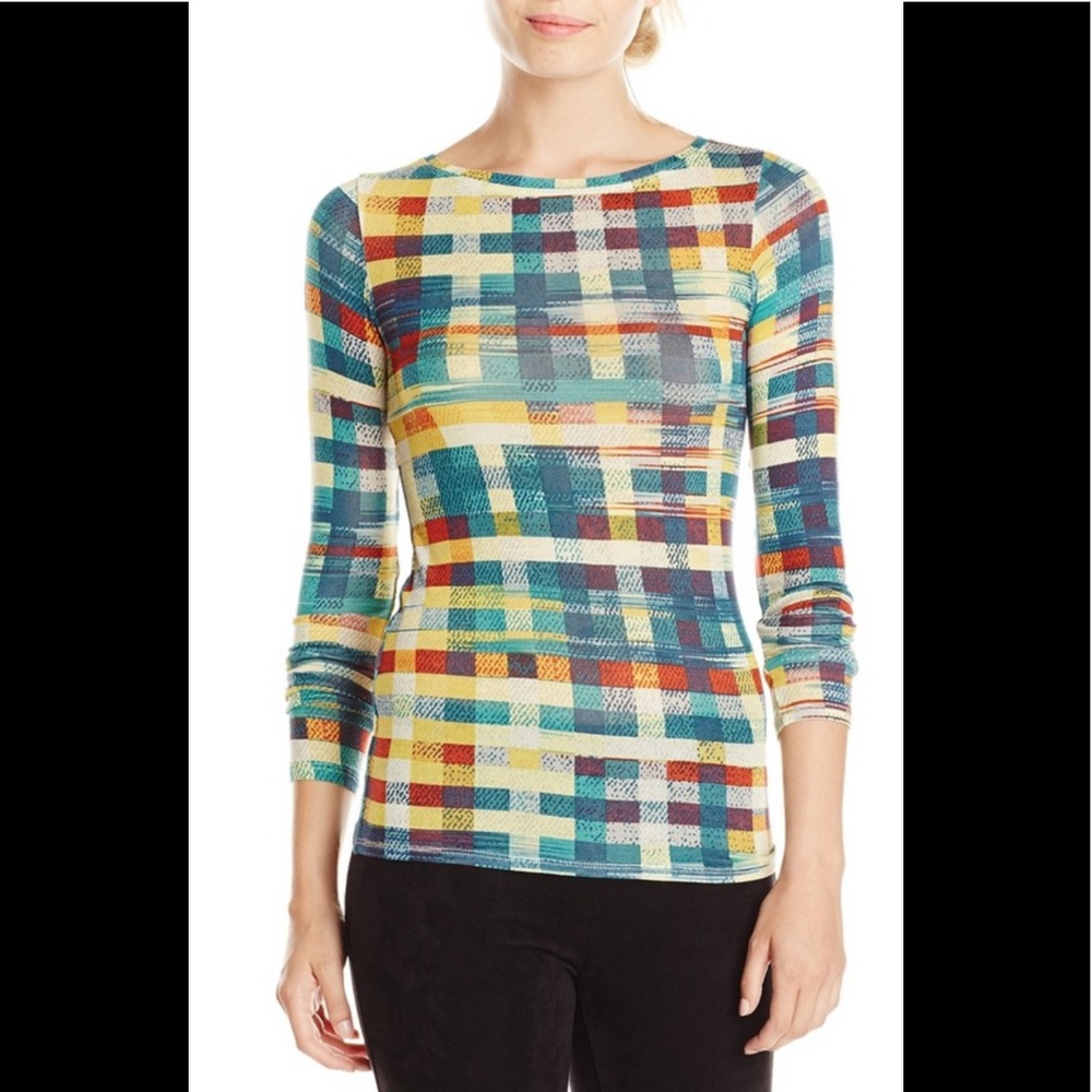 BCBGMAXAZRIA “Agda” long sleeve layering top